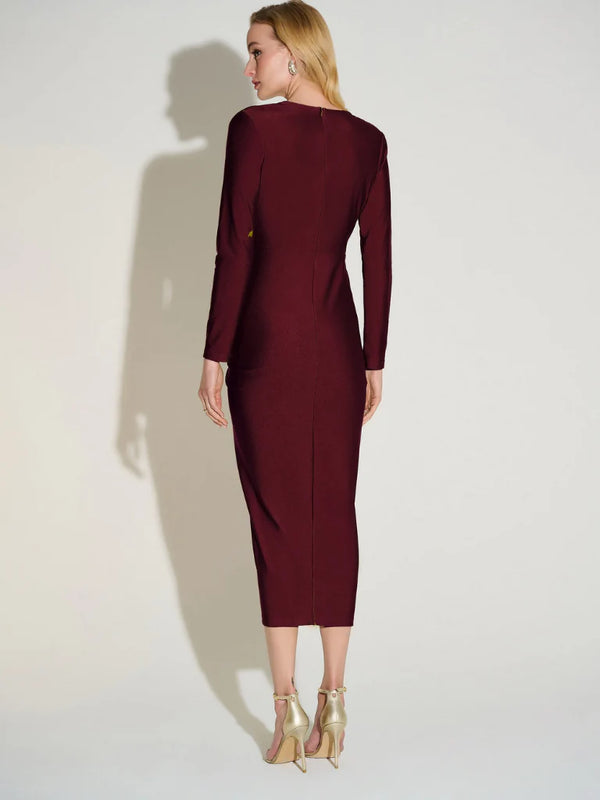 Janessa Dress I Merlot