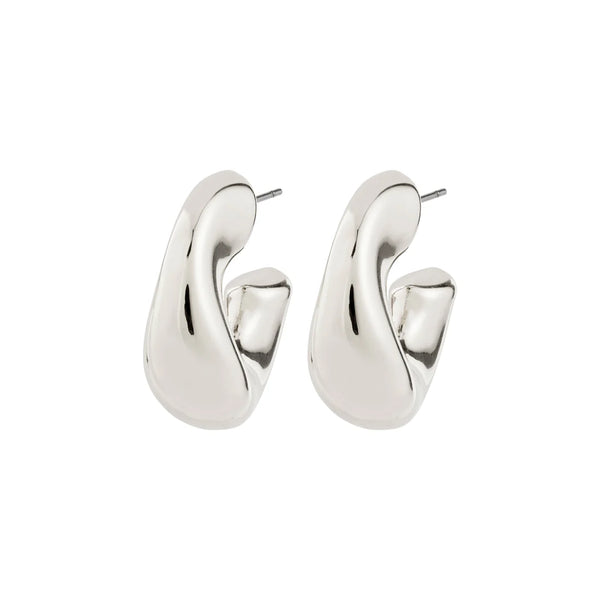 Jennings Hoops I Silver Plated