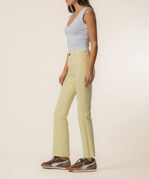 Kelsey Ankle Flare I Pastel Yellow