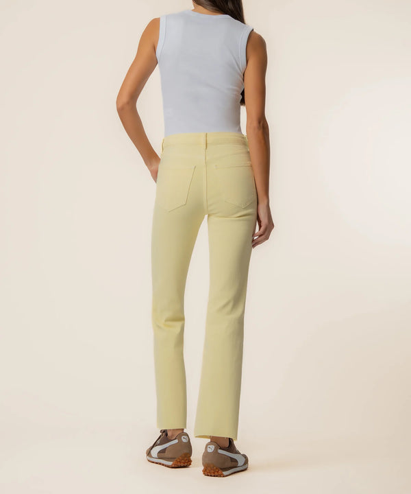 Kelsey Ankle Flare I Pastel Yellow