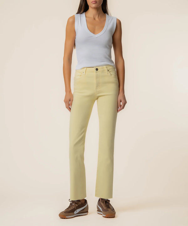 Kelsey Ankle Flare I Pastel Yellow