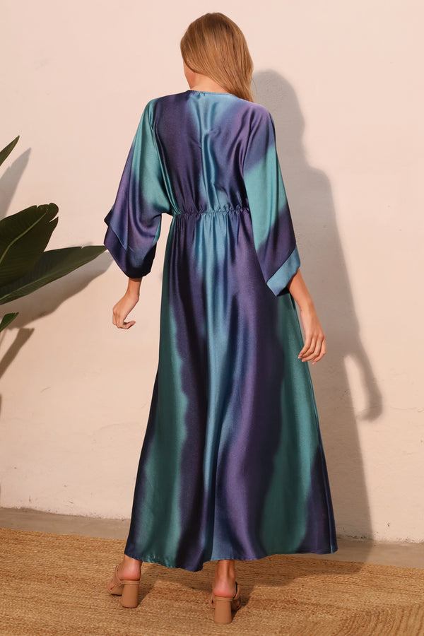 Ombre Kimono Maxi | Blue