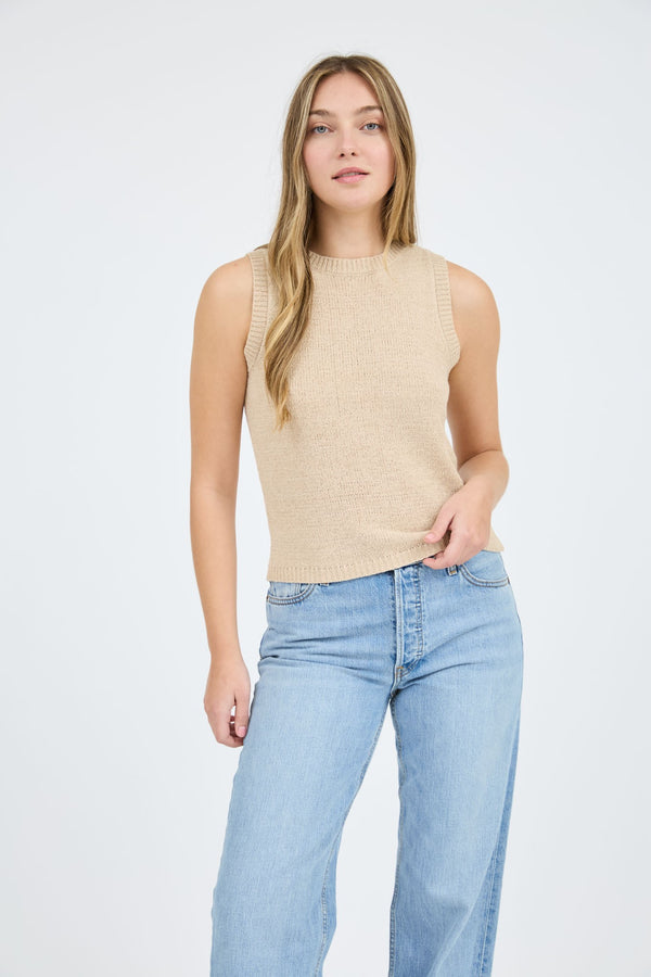Veronica Knit Top I Taupe