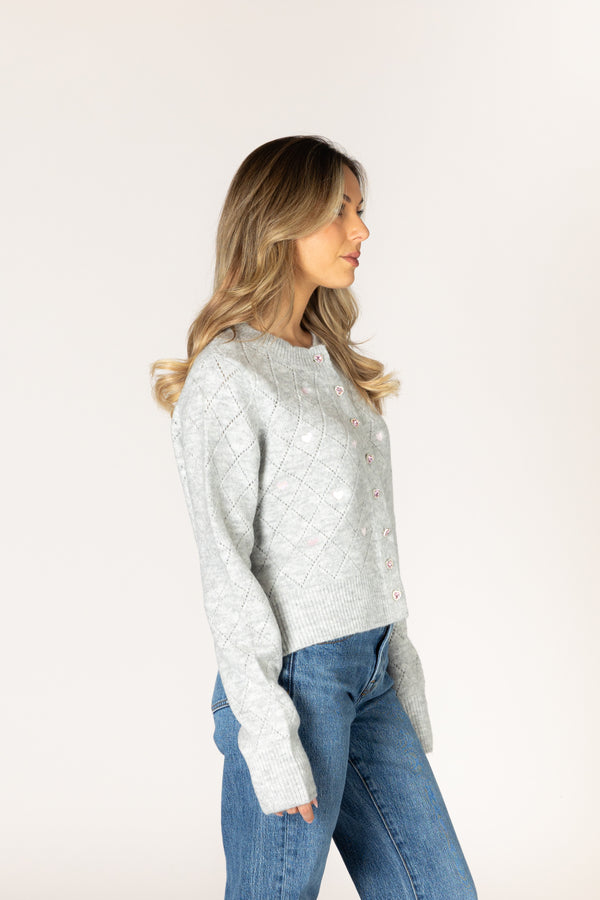 Crystal Heart Cardigan