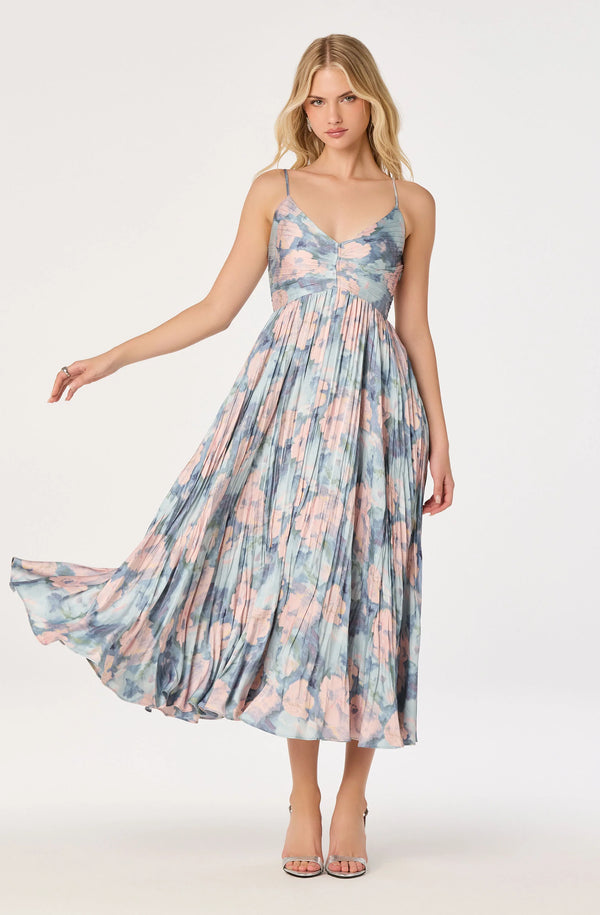 Maeve Dress I Blue Multi Floral