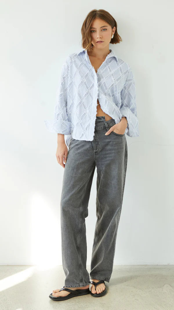 Marlowe Shirt I Blue Stripe