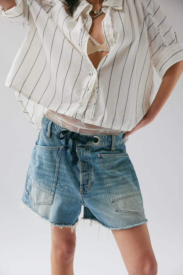 Moxie Barrel Shorts I Timeless Blue