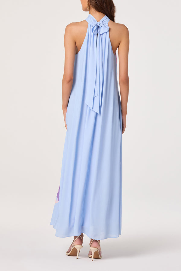 Nesta Maxi Dress I Powder Blue Floral
