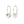 Load image into Gallery viewer, Nova Heart Pendant Earrings I Silver Plated
