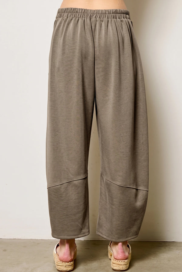 Sia Scuba Barrel Pants I Olive