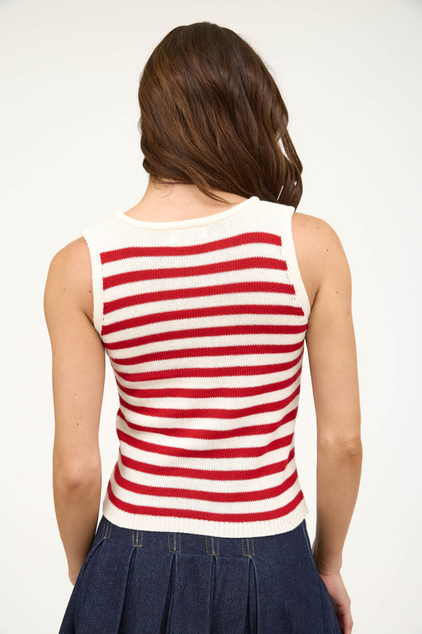 Charlie Knit Top I Red