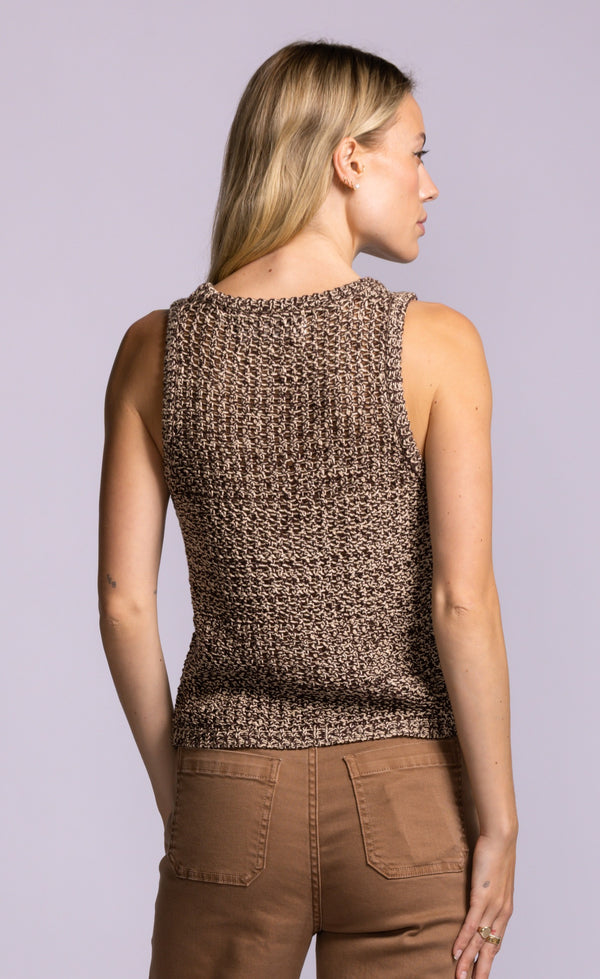 Sancola Sweater Tank I Brown
