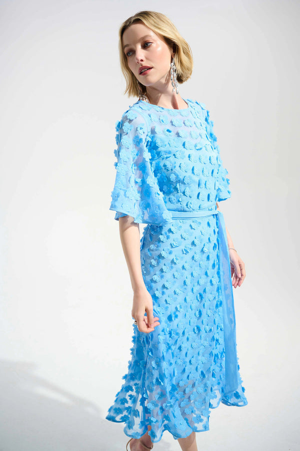 Sky Chiffon Dress I Blue