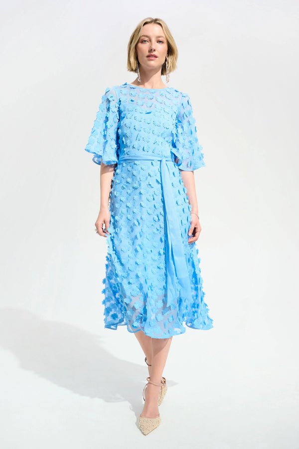 Sky Chiffon Dress I Blue