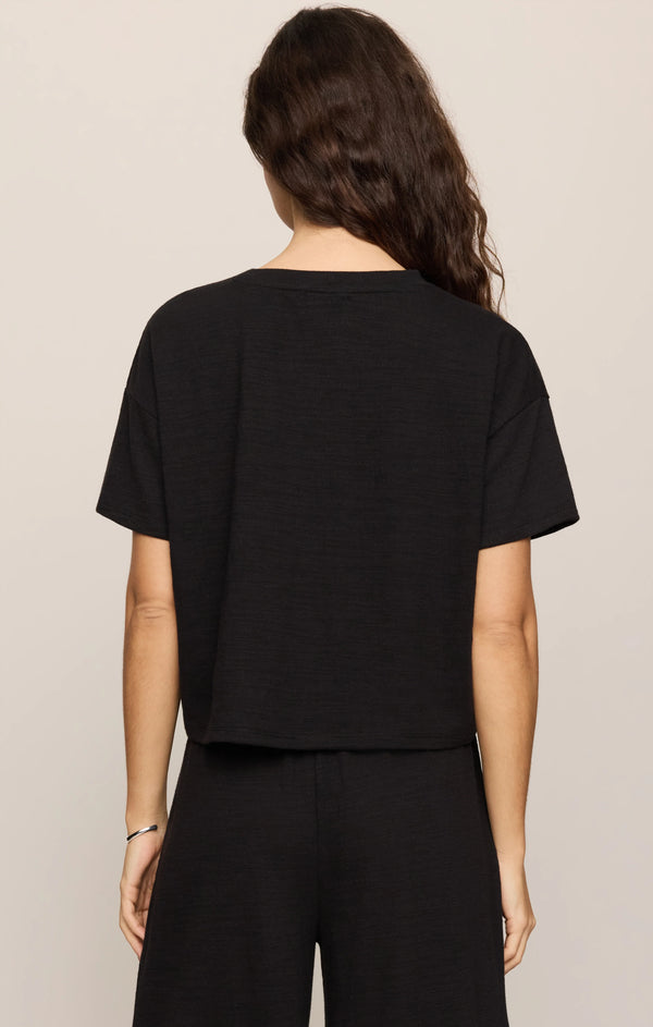 Sway Textured Tee I Black