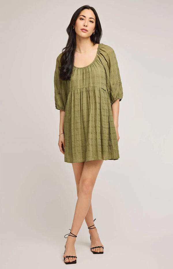 Tallulah Baby doll Dress I Matcha
