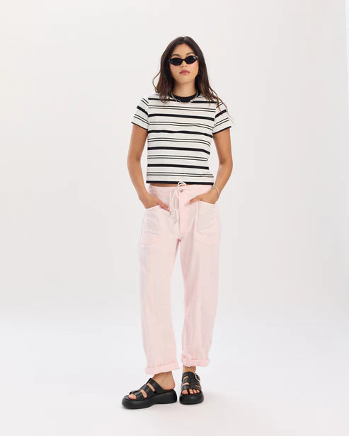 Villa Drawstring Barrel Leg I Petal