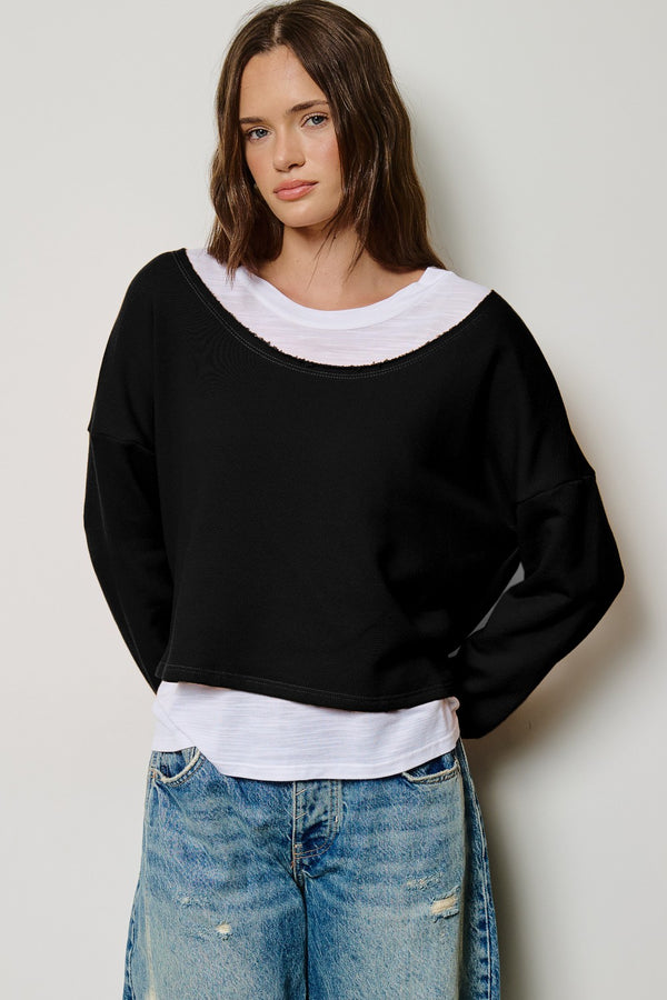 Lexi Layered French Terry Top