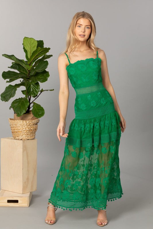 Kelly Midi Dress | Green