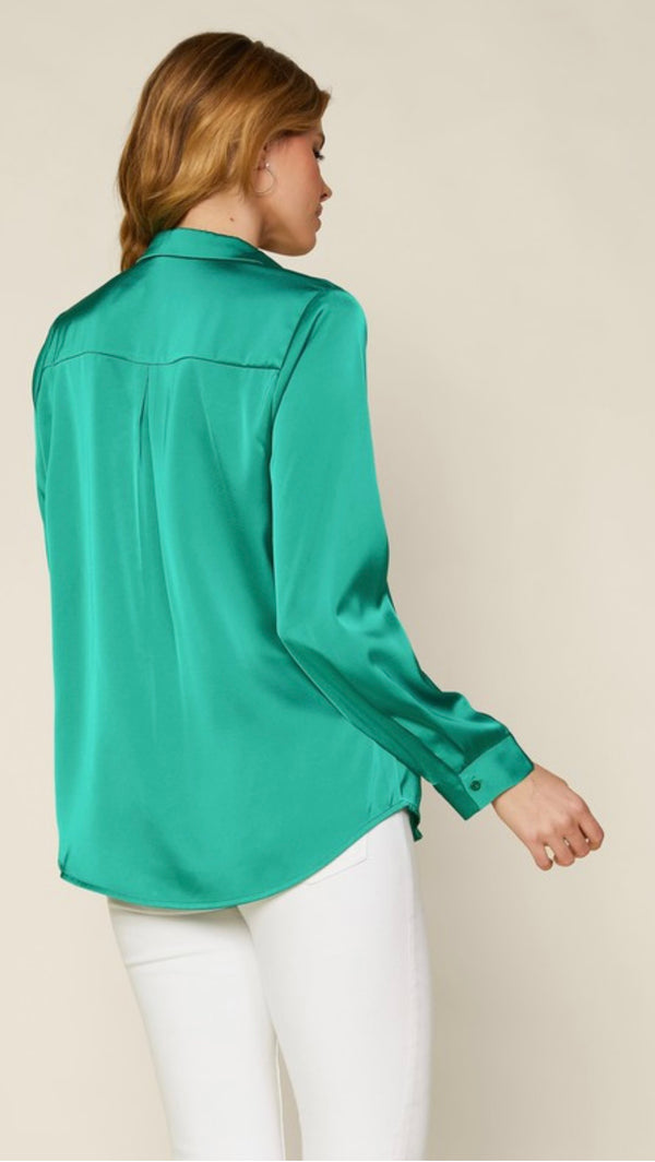 Pop goes the world blouse | Green