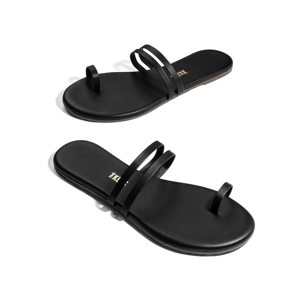 Leah Toe Cross | Black