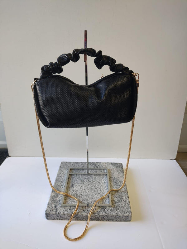 Scrunchie Handbag I Black